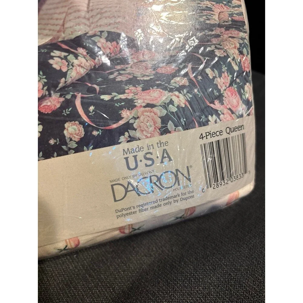 Dreamstyles vintage Trianon floral 4 piece queen sheet set cottagecore rose nwt